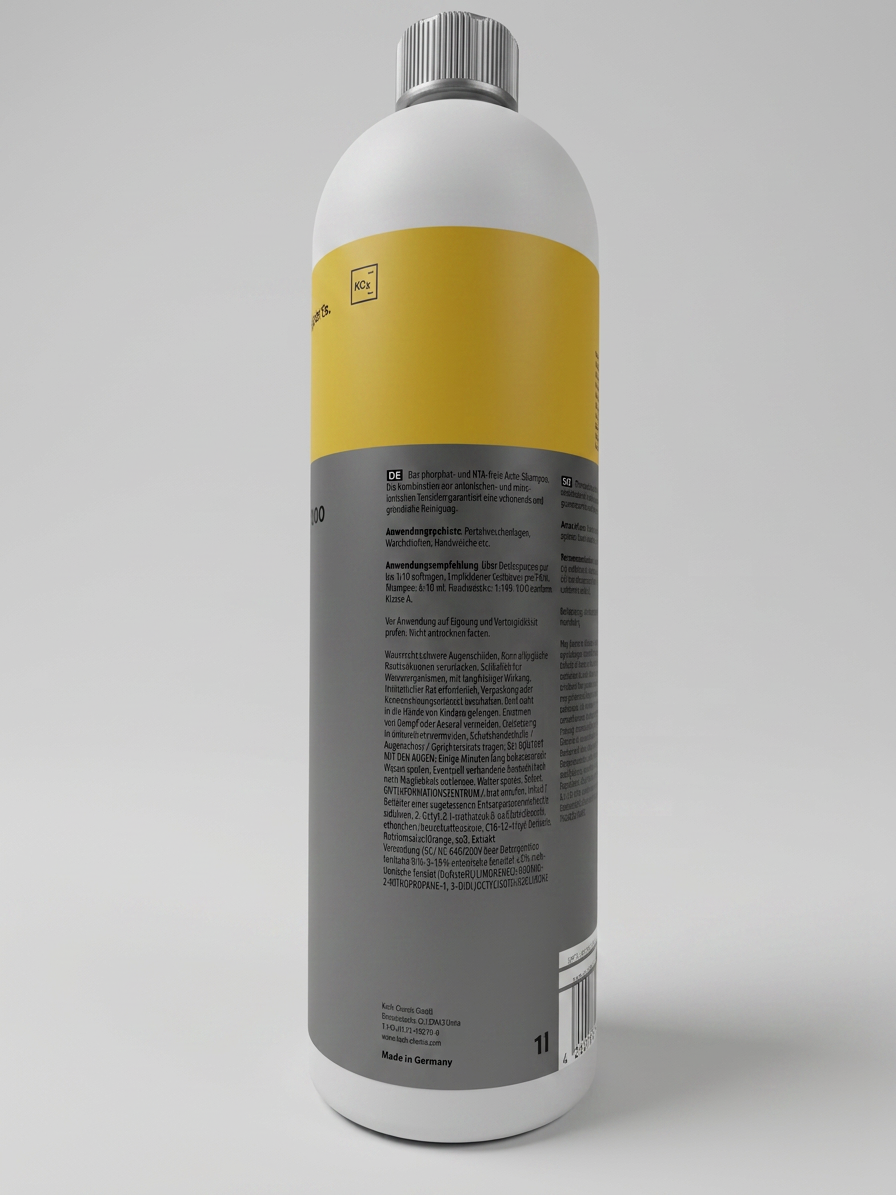 Koch Chemie Autoshampoo 1,0 Liter – Art. 13001 – Fahrzeugwäsche Shampoonierung