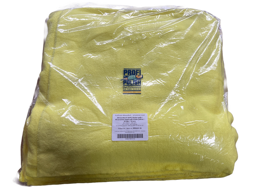 ProfiPolish Poliertuch Allround soft 2 Seiten gelb - 10 Stück