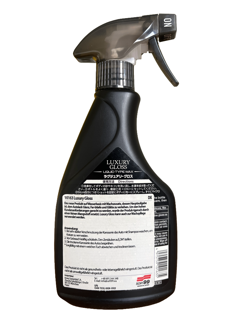 Sprühwachs SOFT99 Luxury Gloss Detailer - 500ml