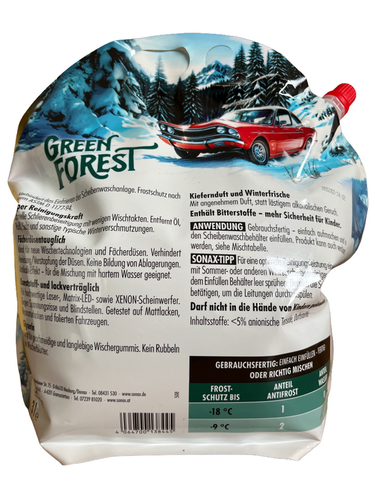 Antifrost Klarsicht Frostschutz Scheibenreinigungsanlage Sonax -3 L