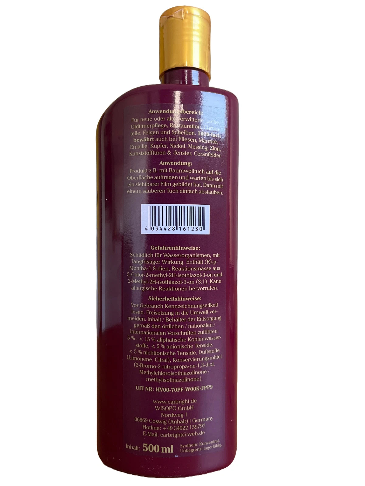 Autopolitur CarBright 500 ml für Auto Lackpolitur Lackpflege