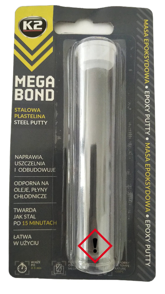 Reparaturknete 2 Komponenten Knetmasse Epoxidkitt Stahlplastilin Mega Bond