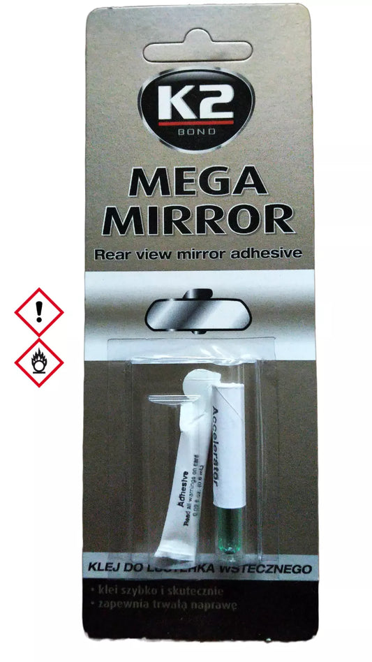 K2 B110 Spiegelkleber 0,6ml Rückspiegel Kleber Kleber Set Innenspiegel