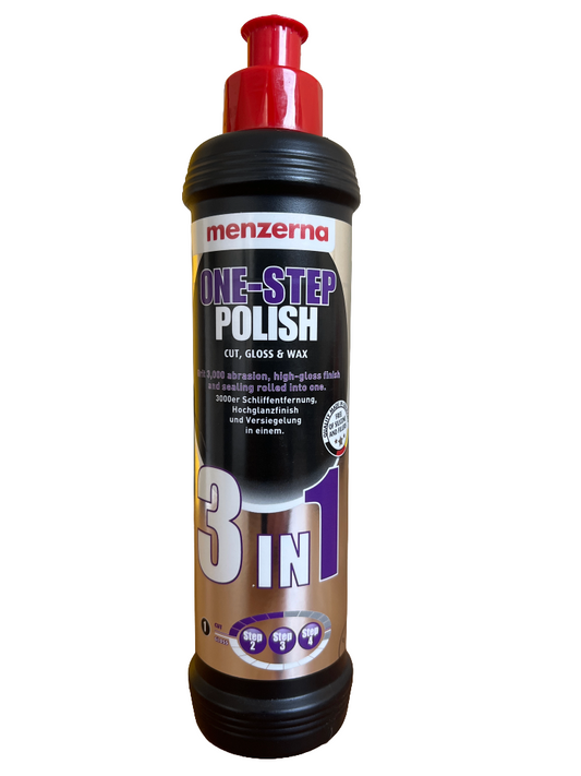 Menzerna 3 in 1 One Step Polish  Cut, Gloss, Wax 250ml
