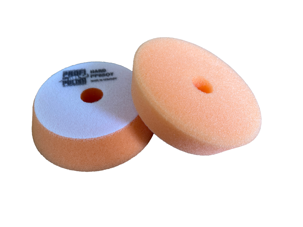 ProfiPolish Polierschaum DA hart orange Ø 95 mm - 2 Stück