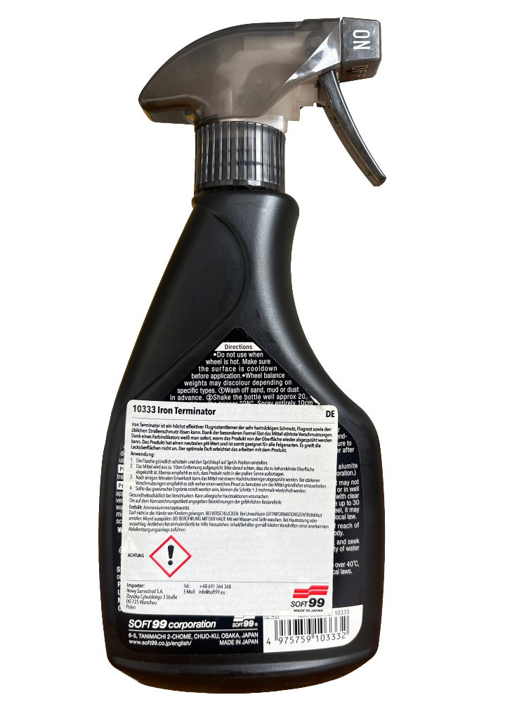 Felgenreiniger Flugrostentferner Soft99 Iron Terminator