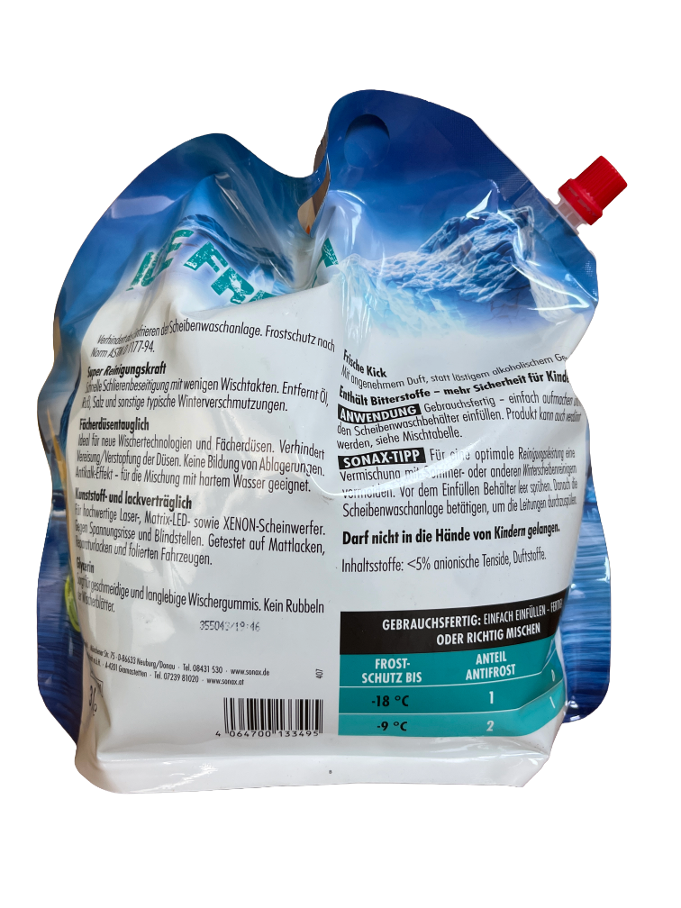 Antifrost Klarsicht Frostschutz Scheibenreinigungsanlage Sonax -3 L